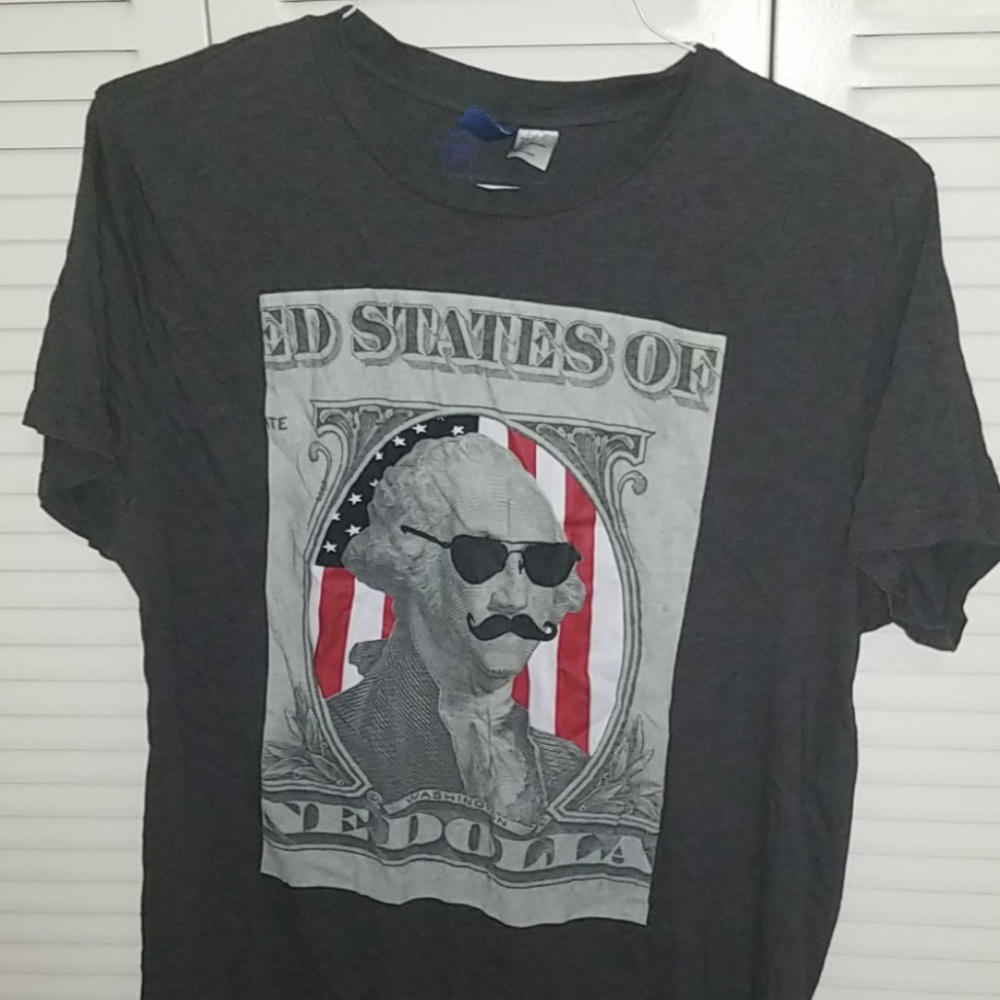H&M Large Washington Dollar Shirt